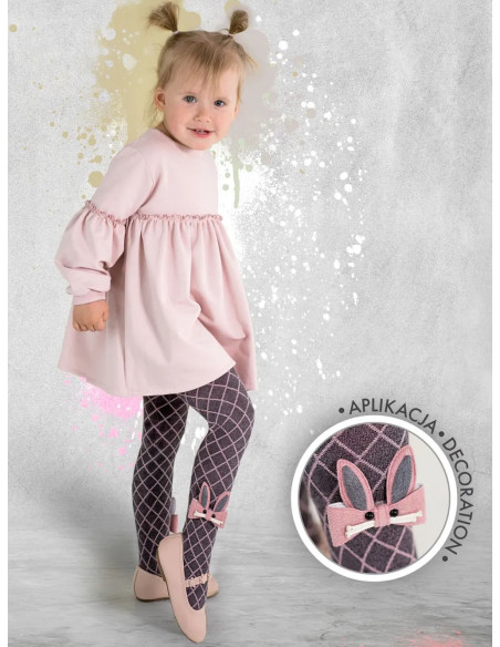 Collants enfant en viscose avec un lapin