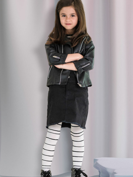Collants rayés Halloween 40 Den pour filles