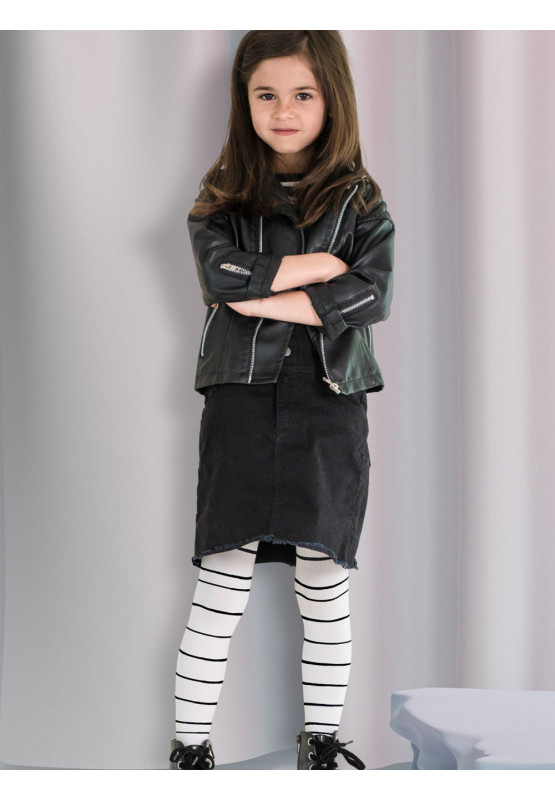 Collants rayés Halloween 40 Den pour filles