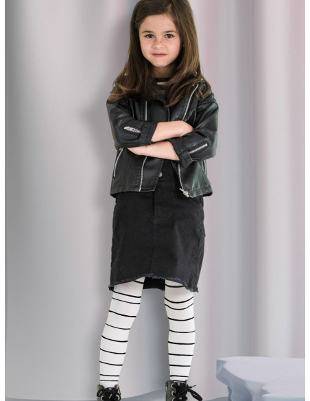 Collants rayés Halloween 40 Den pour filles