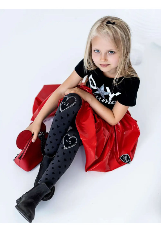 Collants enfant NOQ coeurs 40 DEN