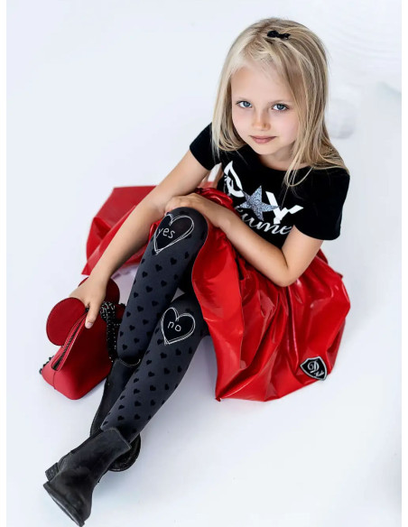 Collants enfant NOQ coeurs 40 DEN